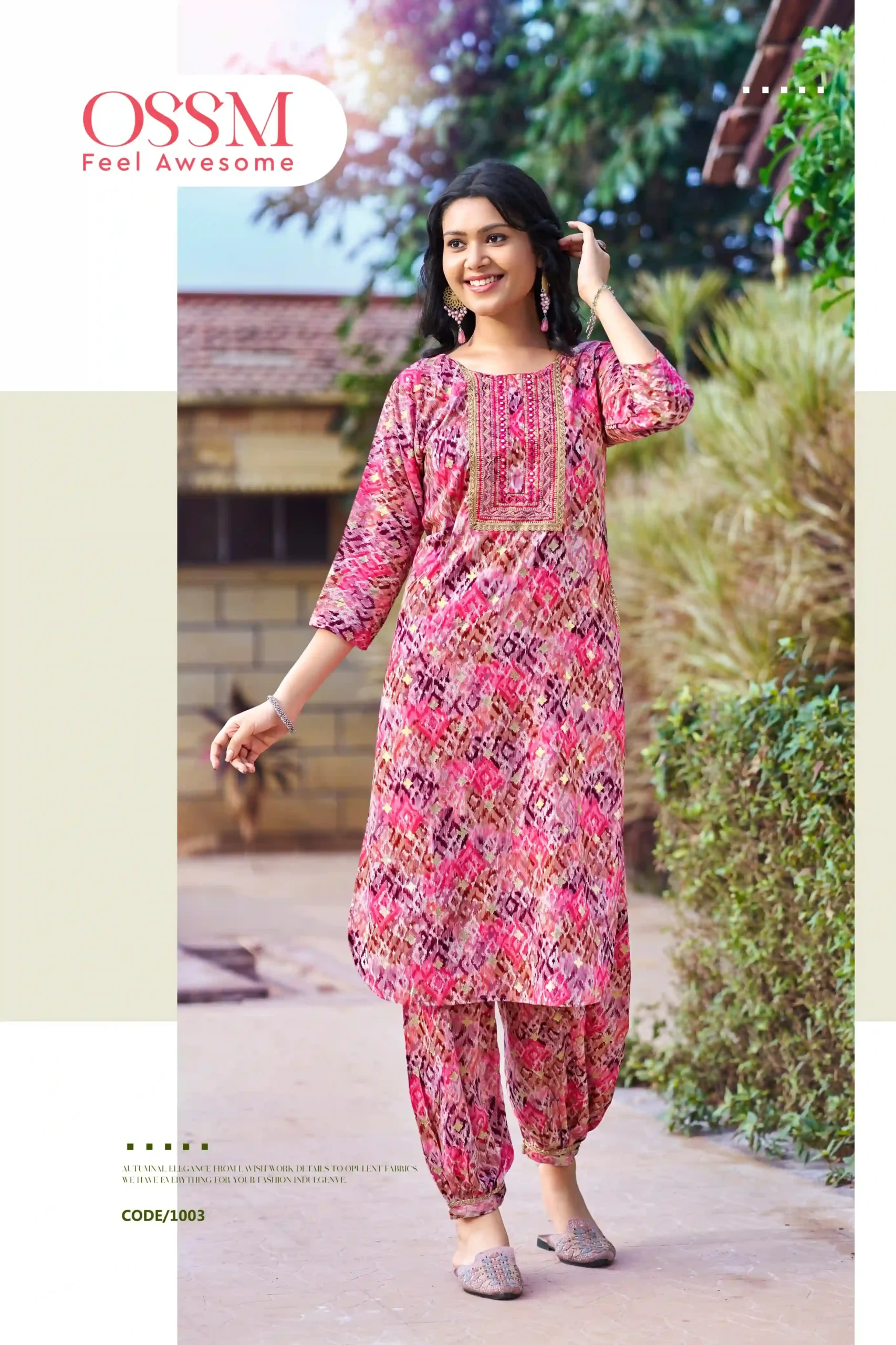 Ossm Maahi Vol 03 Premium Rayon 16Kg Wholesale Kurti with Pant Catalog — Wholesale Kurtis, MPA wholesale from Surat - Gallery Image 3